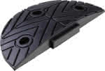 Fahrbahnschwelle,Anfangsstück schwarz,B250xT420xH70 mm