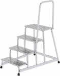 Alu-Arbeitspodest,mit Handlauf, starr