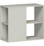 Flex Anstellregal 2 OH,2OH 800x400x720mm grau