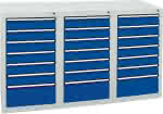 Schubladenschrank 21 SL,900x1500x500 mm grau/blau