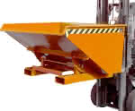 BAUER Kippbehälter EXPO,0,9m³ B1570xT1260xH835mm,Tragkraft 1000kg lackiert