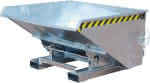 BAUER Kippbehälter EXPO,0,9m³ mit Abrollsystem,B1570xT1260xH835mm