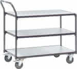 ESD-Tischwagen,m. 3 LF 300kg, 850x500mm,fetra