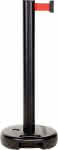 Kst.-Pfosten Outdoor,s/s, Gurt L3700mm schwarz