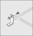 Bodenmontagewinkel vzk,für Fahrradständer,2-er-Set