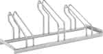 Fahrrad-Bügelparker,einseitig, verzinkt,L 1050 mm, 3 Plätze