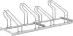 Fahrradparker Hoch/Tief,einseitig, verzinkt,L 1400 mm, 4 Plätze