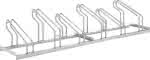 Fahrradparker Hoch/Tief,einseitig, verzinkt,L 2100 mm, 6 Plätze