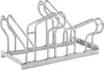 Fahrradparker Hoch/Tief,zweiseitig, verzinkt,L 700 mm, 4 Plätze