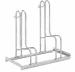 Fahrrad-Standparker,einseitig, verzinkt,L 700 mm, 2 Plätze