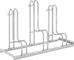 Fahrrad-Standparker,einseitig, verzinkt,L 1050 mm, 3 Plätze