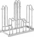 Fahrrad-Standparker,zweiseitig, verzinkt,L 700 mm, 4 Plätze
