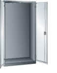 Flügeltürenschrank,B1000xT580xH1950mm,RAL 5012,Vollblechtür - Leergehäuse