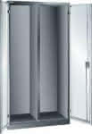 Flügeltürenschrank,B1000xT580xH1950mm,RAL 5012,Vollblechtür - Leergehäuse,Trennwand