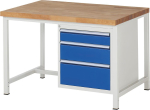 RAU. Werkbank Modell 8159,1x3 Schubladen L,1250x900x840mm
