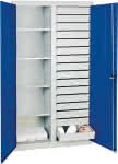 Materialschrank 2000,1800x1000x500mm 7035/5010