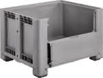 Palettenbox m.4 Füßen,1200x1000x760mm,Klappe