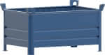 Stapelbehälter RAL5010,B1200xT800xH600 mm,Nutzlast0,5t Auflast2,5t - geschlossen