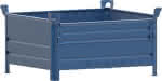Stapelbehälter RAL5010,B1200xT1000xH600 mm,Nutzlast0,5t Auflast2,5t - mit 1/2 Klappe