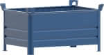 Stapelbehälter RAL5010,B1200xT800xH600 mm,Nutzlast 1t Auflast 5t - geschlossen