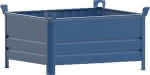 Stapelbehälter RAL5010,B1200xT1000xH600 mm,Nutzlast 1t Auflast 5t - geschlossen