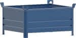 Stapelbehälter RAL5010,B1200xT1000xH600 mm,Nutzlast 2t Auflast 10t - geschlossen