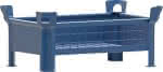 Stapelbehälter RAL5010,B800xT500xH300 mm,Nutzlast 1t Auflast 5t - geschlossen