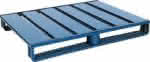 Stahlflachpalette,B1000xT800xH125 mm,RAL 5010 - Traglast 2000kg