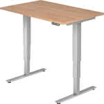Schreibtisch XDSM 12,1200x800 Nussbaum/silber