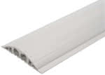 Industriekabelbrücke,B1500xT200xH35 mm,2 Kammern D25 mm - PVC lichtgrau