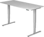Schreibtisch Grau,von 620 - 1270 mm