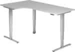 Schreibtisch Grau,von 620 - 1270 mm