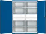 ANKE Schwerlastschrank m- it Mittelwand B1485xT630- mm 6 Böden 4 Schubladen