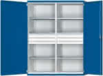 ANKE Schwerlastschrank m- it Mittelwand B1485xT630- mm 6 Böden 6 Schubladen