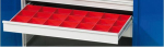 Kleinteilekasten-Set,f. Schubladen B980xT600mm,ab FH 90-150mm - 28-teilig
