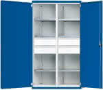 ANKE Schwerlastschrank m- it Mittelwand B1085xT690- mm 6 Böden 4 Schubladen