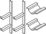 Fassregal für,2 X 50/60-L-Fässer
