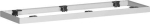 Metallsockel f. Querr.,1200x50, Silber