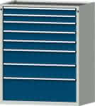 Schubladenschrank 4004,900x600mm, 8 SL,7035/5010
