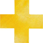 Stellplatzmarkierung,Form "Kreuz" gelb,selbstklebend