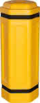 Säulenschutz achteckig,für Pfosten B100xT100 mm,gelb B435xT390xH1000 mm