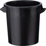 Kunststoff-Tonne schwarz,Inhalt: 50 Liter