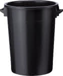 Kunststoff-Tonne schwarz,Inhalt: 100 Liter
