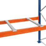 SCHULTE Tiefenauflage,Tiefe 800mm glatt,Tragkraft 1352kg/Paar