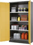 Chemikalienschrank,1055x1950 2Tür.gelb,3Wbö