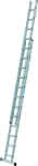 Schiebeleiter 2tlg.,2 x 12 Sprossen,Leiterlänge max 6,05 m - Arbeitshöhe 6,80 m ZARGE