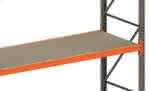 Spanplattenboden,B2225xT1100xH19 mm,mit Tiefenauflage - Meta MULTIPAL