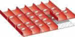 Muldeneinsatz-Set,für FH 50 mm 27x27 E,2-tlg,9 Mulden,20 Wände - D 70 mm LISTA