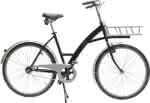 Transportfahrrad Modus,schwarz,mit Lastenträger