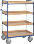 Etagenwagen mit Kästen,4 Böden 1000x700mm